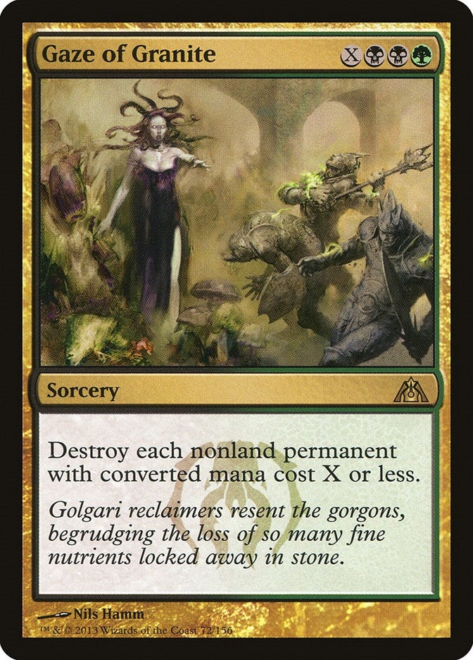 Image for Gaze of Granite (Dragon's Maze) (72) - Magic: The Gathering