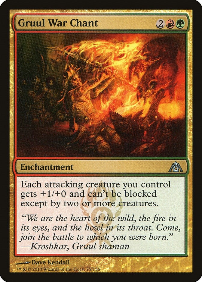 Image for Gruul War Chant (Dragon's Maze) (75) - Magic: The Gathering