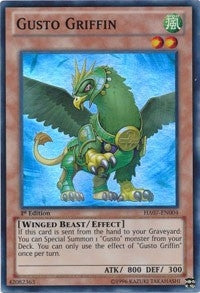 Image for Gusto Griffin (Hidden Arsenal 7: Knight of Stars) (HA07-EN004) - YuGiOh
