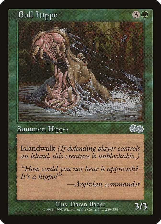 Image for Bull Hippo (Urza's Saga) (239) - Magic: The Gathering