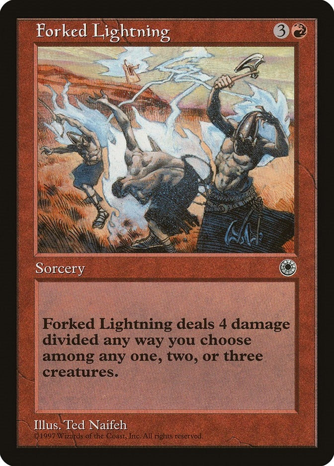 Image for Forked Lightning (Portal) - Magic: The Gathering