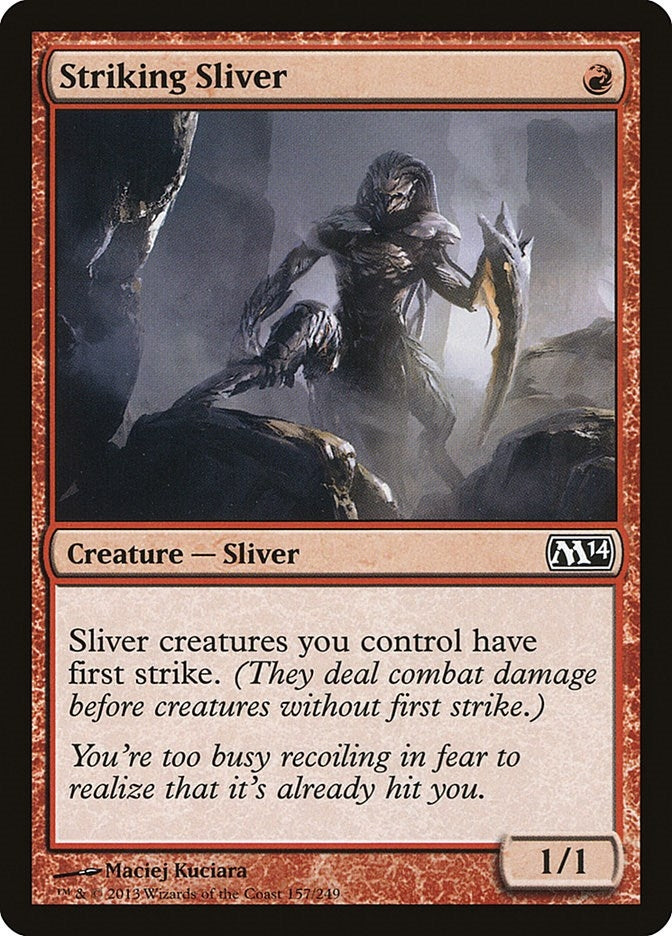 Image for Striking Sliver (Magic 2014 (M14)) (157) - Magic: The Gathering