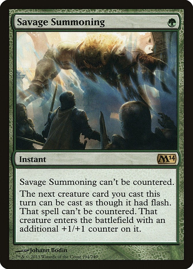 Image for Savage Summoning (Magic 2014 (M14)) (194) - Magic: The Gathering
