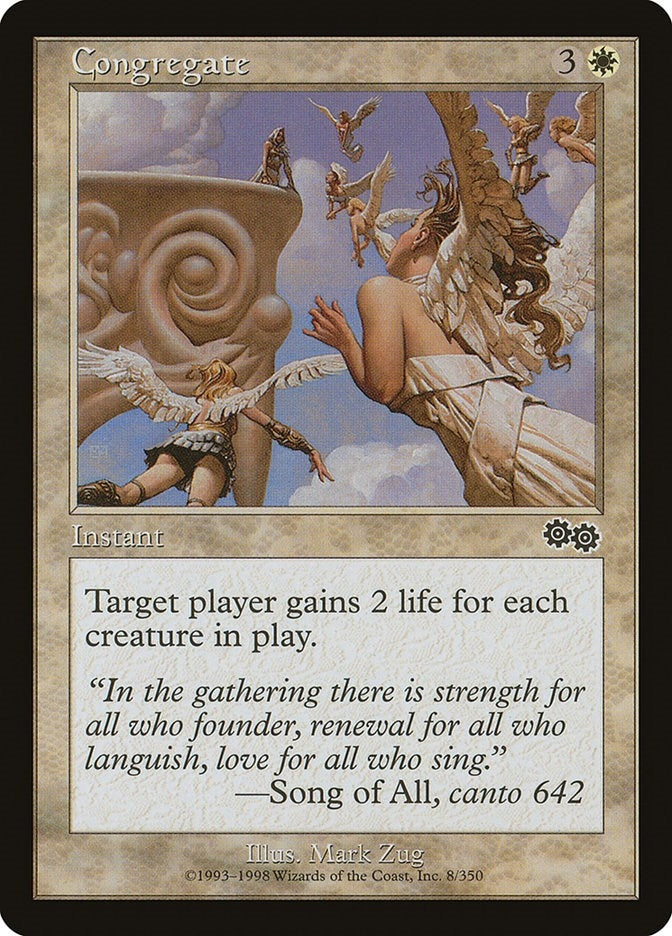 Image for Congregate (Urza's Saga) (8) - Magic: The Gathering