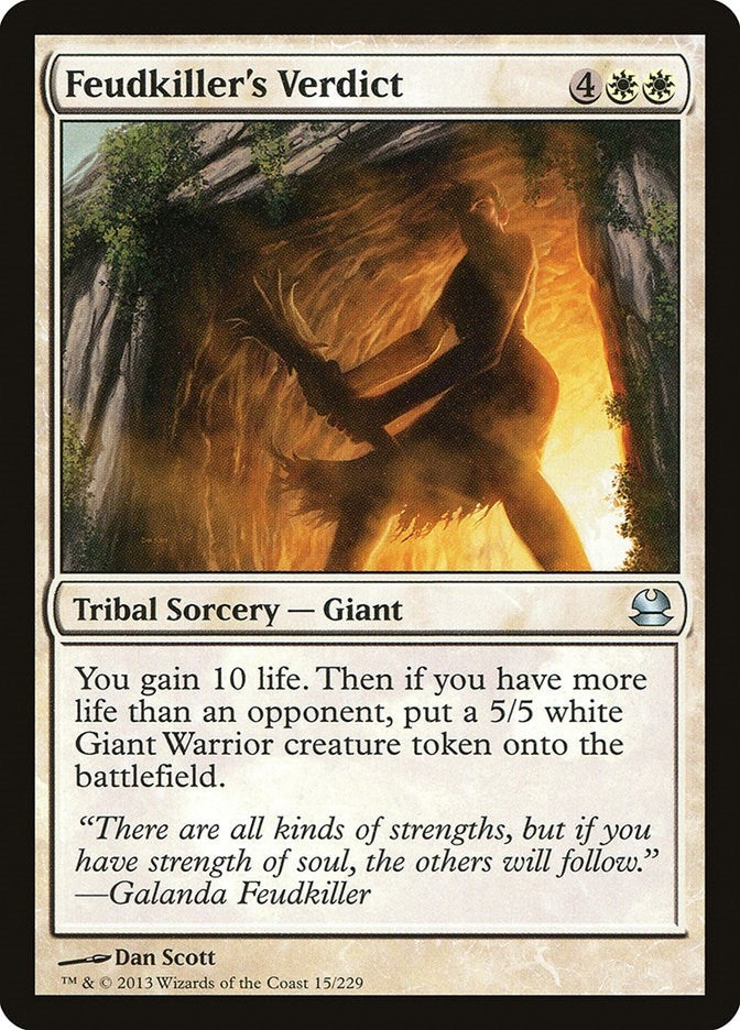 Image for Feudkiller's Verdict (Modern Masters) (15) - Magic: The Gathering