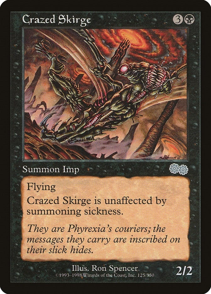 Image for Crazed Skirge (Urza's Saga) (125) - Magic: The Gathering
