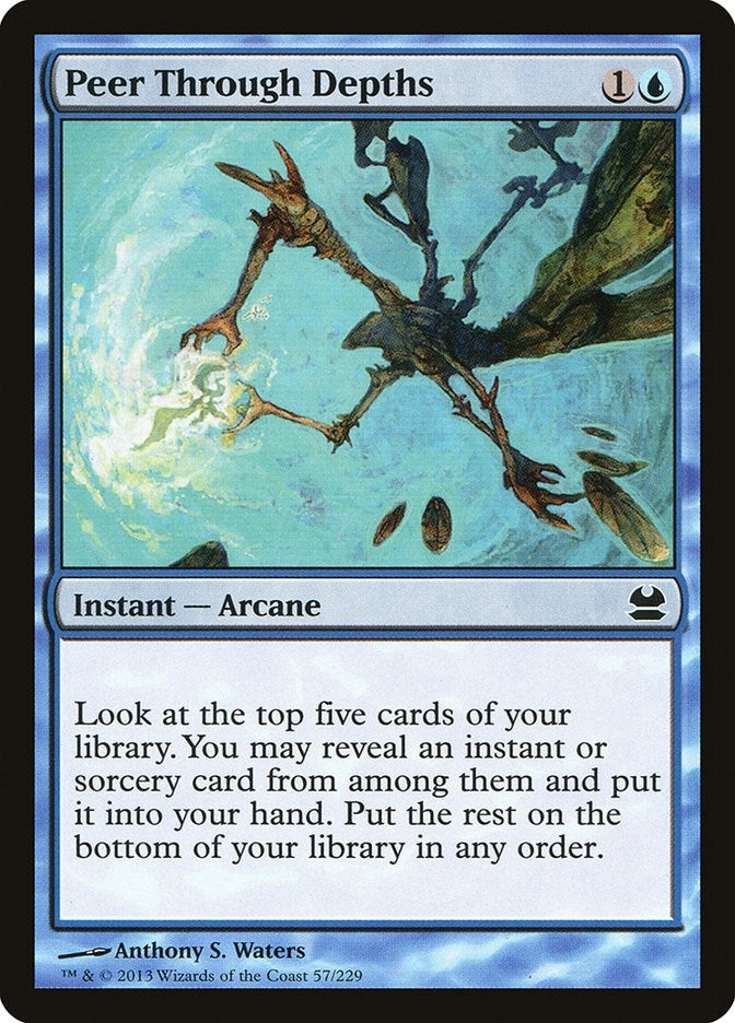 Image for Peer Through Depths (Modern Masters) (57) - Magic: The Gathering