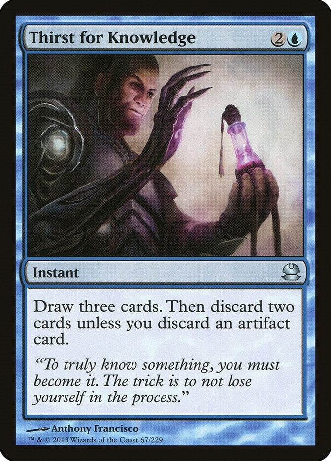 Image for Thirst for Knowledge (Modern Masters) (67) - Magic: The Gathering