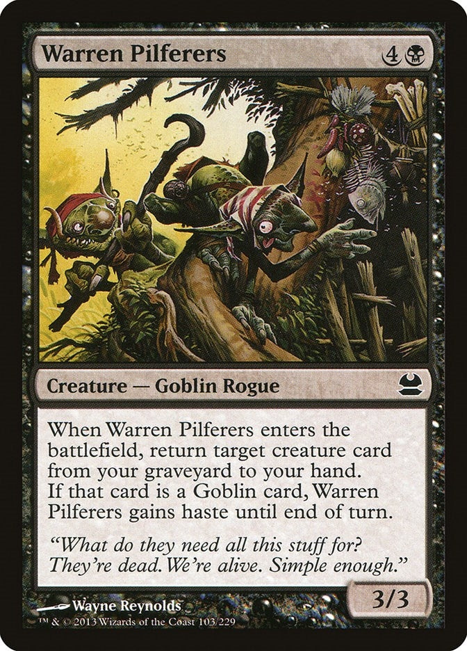 Image for Warren Pilferers (Modern Masters) (103) - Magic: The Gathering