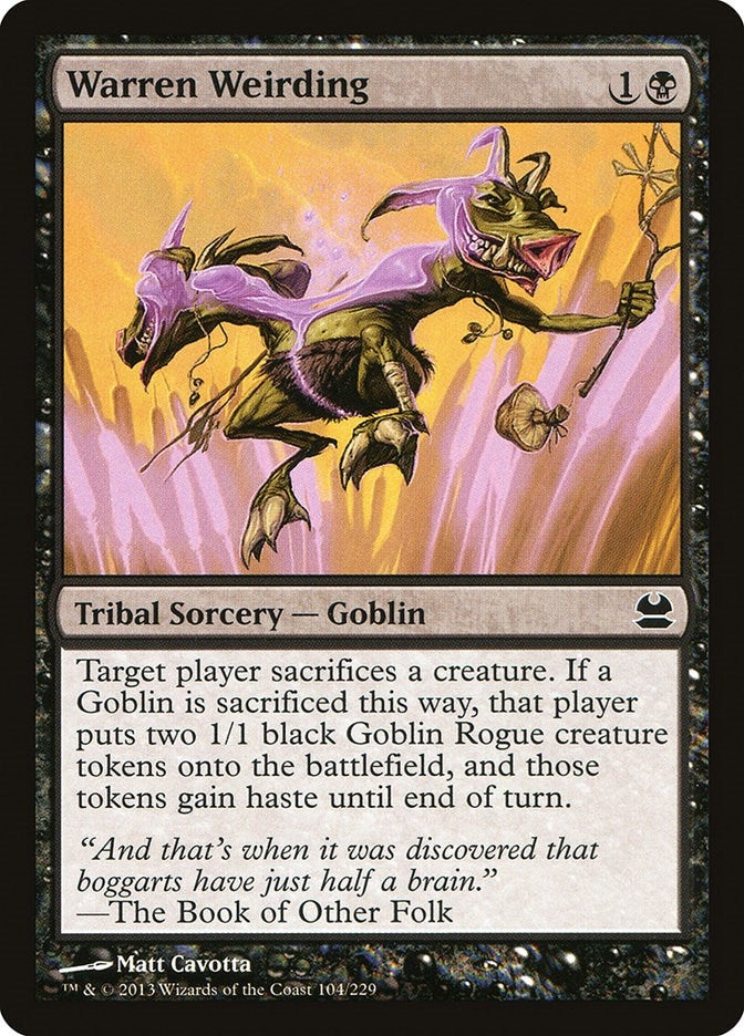 Image for Warren Weirding (Modern Masters) (104) - Magic: The Gathering