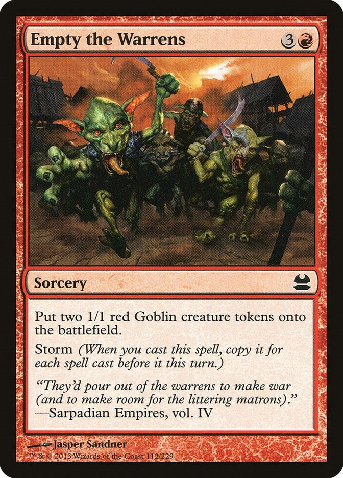 Image for Empty the Warrens (Modern Masters) (112) - Magic: The Gathering