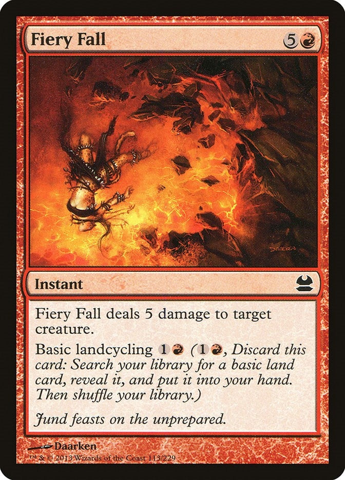 Image for Fiery Fall (Modern Masters) (113) - Magic: The Gathering