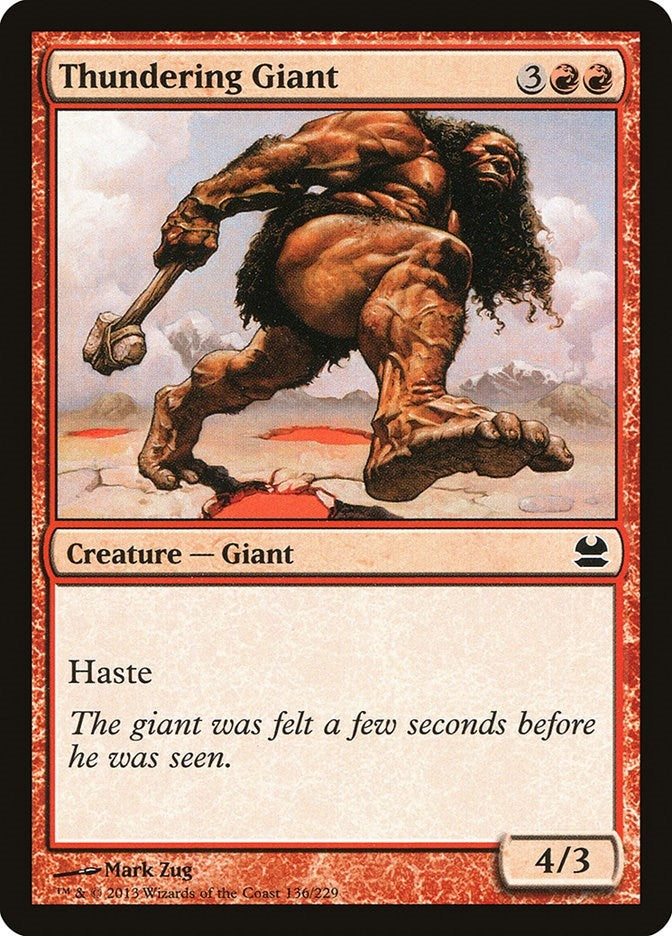 Image for Thundering Giant (Modern Masters) (136) - Magic: The Gathering