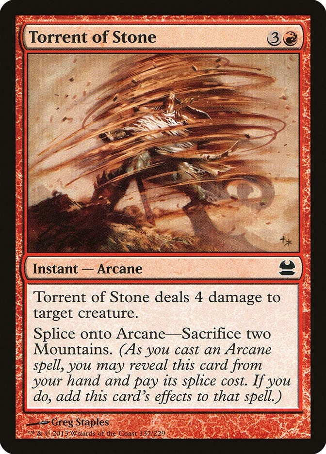 Image for Torrent of Stone (Modern Masters) (137) - Magic: The Gathering