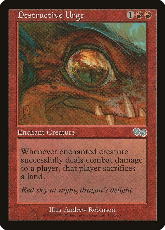 Image for Destructive Urge (Urza's Saga) (180) - Magic: The Gathering