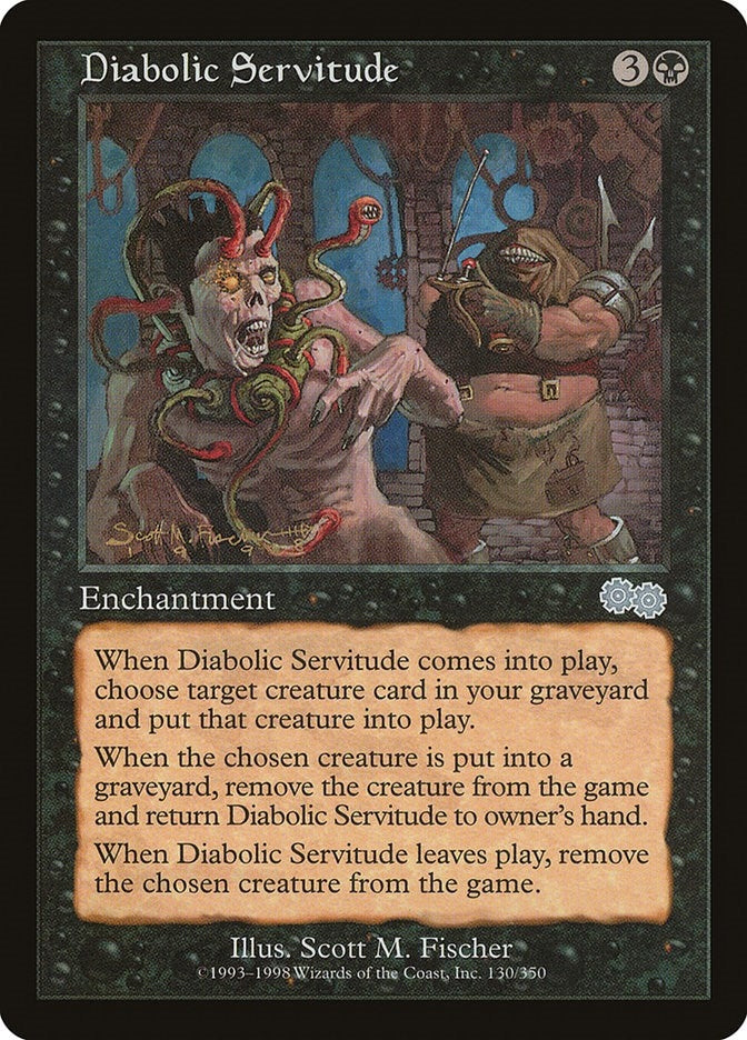Image for Diabolic Servitude (Urza's Saga) (130) - Magic: The Gathering