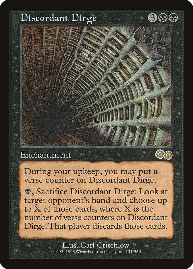 Image for Discordant Dirge (Urza's Saga) (131) - Magic: The Gathering