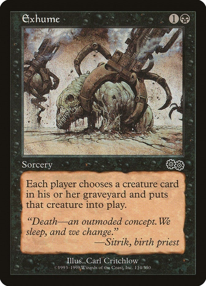 Image for Exhume (Urza's Saga) (134) - Magic: The Gathering