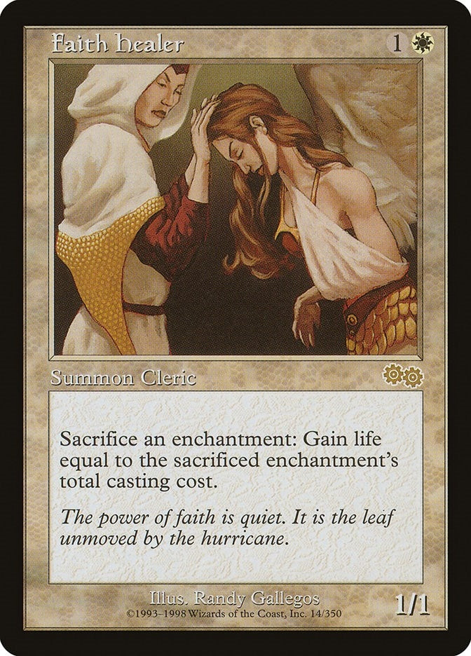 Image for Faith Healer (Urza's Saga) (14) - Magic: The Gathering