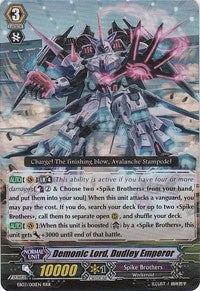 Image for Demonic Lord, Dudley Emperor (EB03 - Cavalry of Black Steel) (EB03/001EN) - Cardfight Vanguard