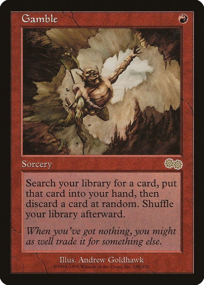Image for Gamble (Urza's Saga) (188) - Magic: The Gathering