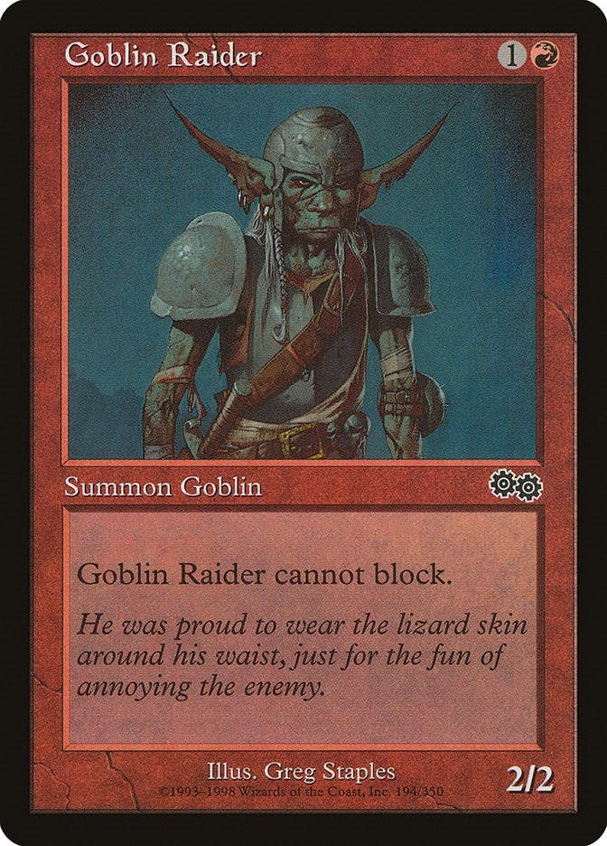 Image for Goblin Raider (Urza's Saga) (194) - Magic: The Gathering