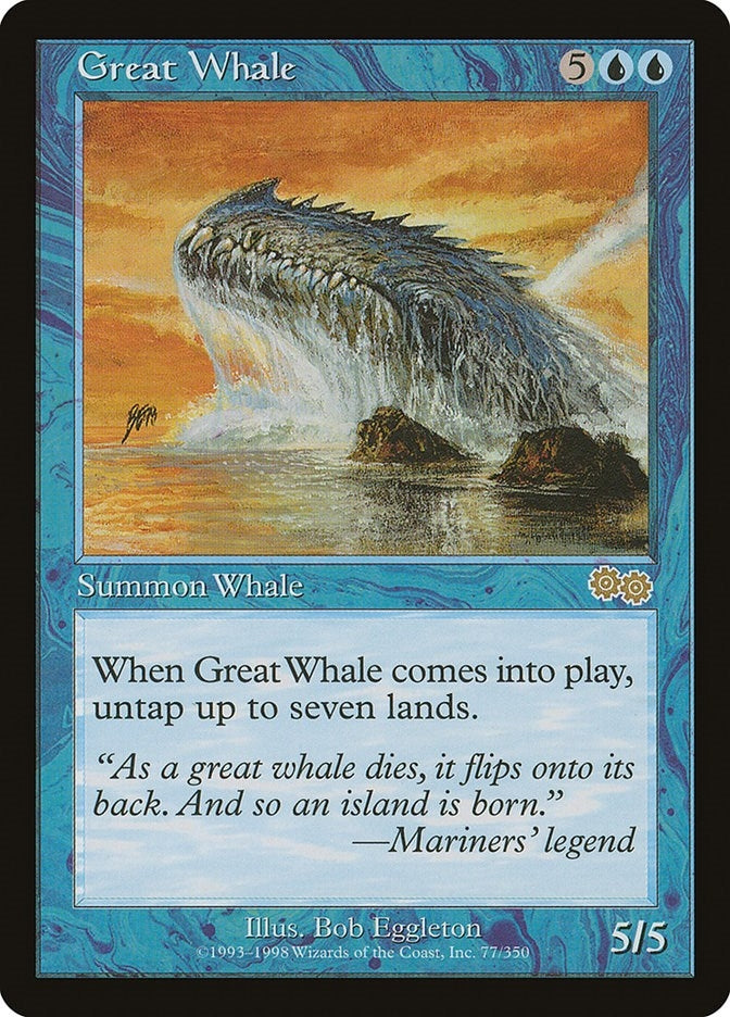 Image for Great Whale (Urza's Saga) (77) - Magic: The Gathering