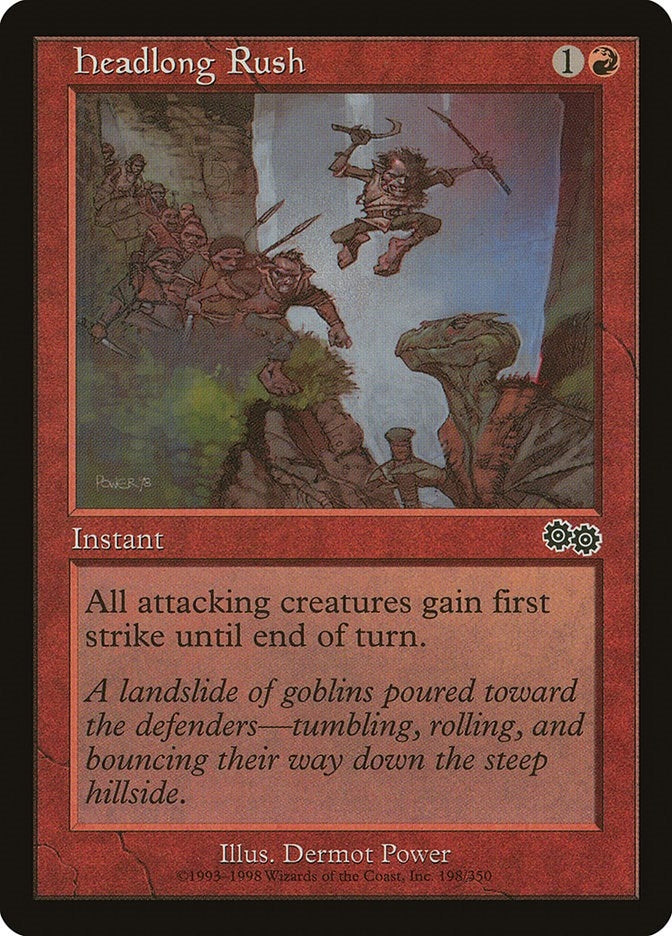 Image for Headlong Rush (Urza's Saga) (198) - Magic: The Gathering