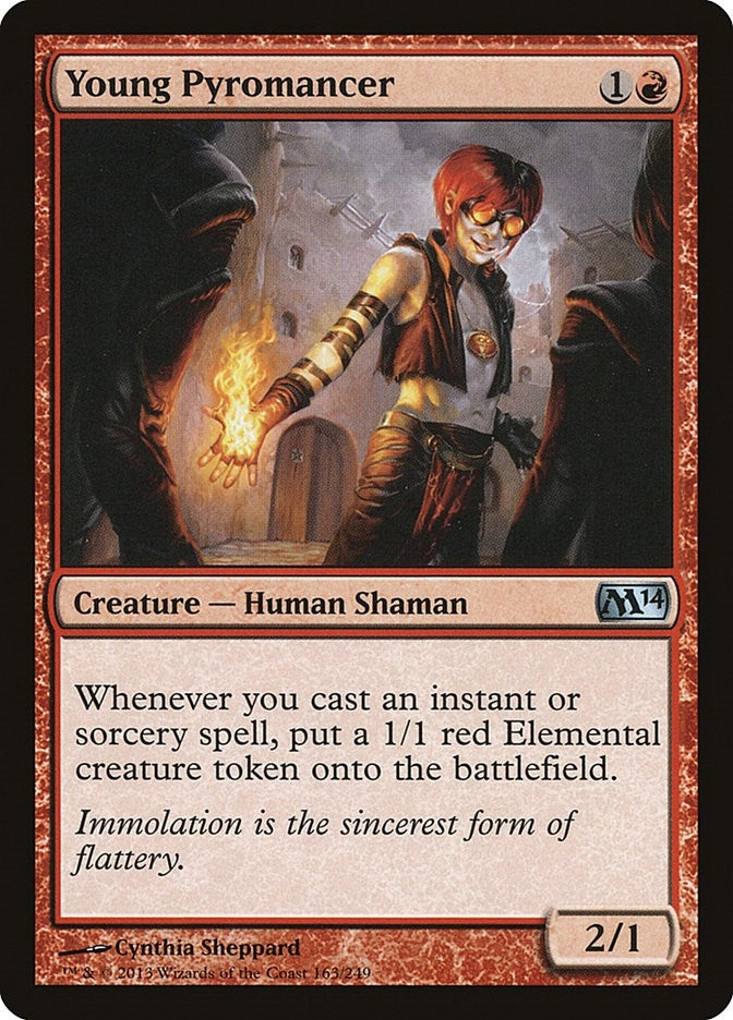 Image for Young Pyromancer (Magic 2014 (M14)) (163) - Magic: The Gathering