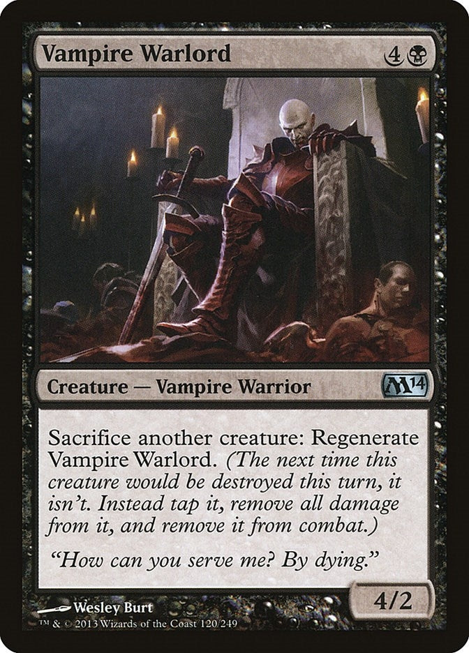 Image for Vampire Warlord (Magic 2014 (M14)) (120) - Magic: The Gathering