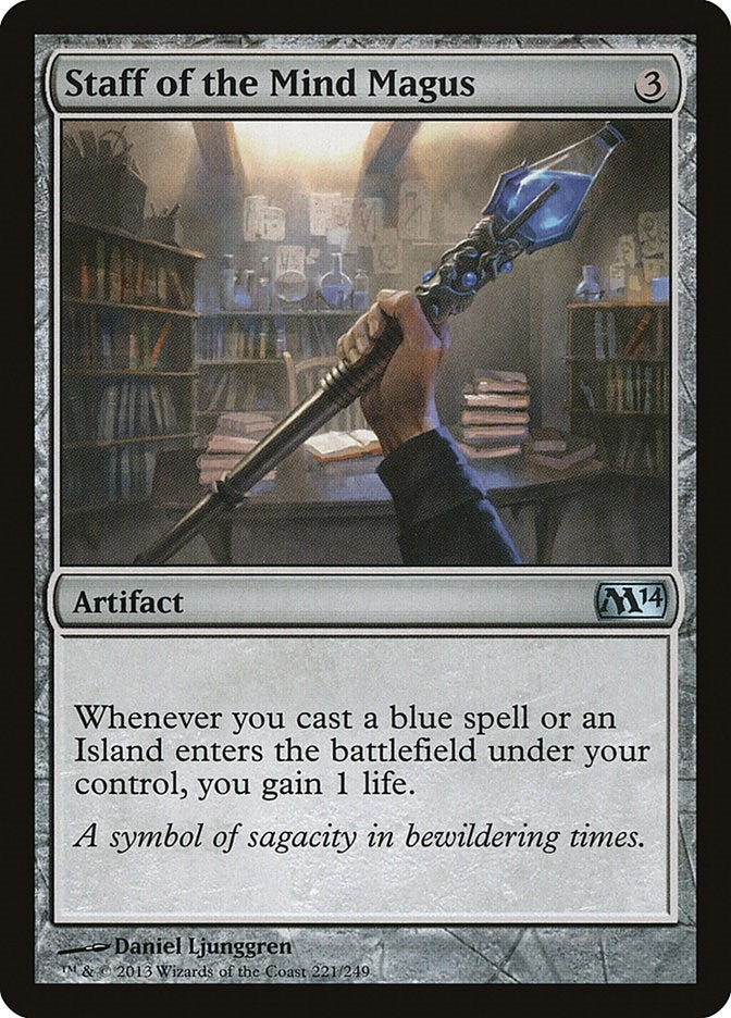 Image for Staff of the Mind Magus (Magic 2014 (M14)) (221) - Magic: The Gathering
