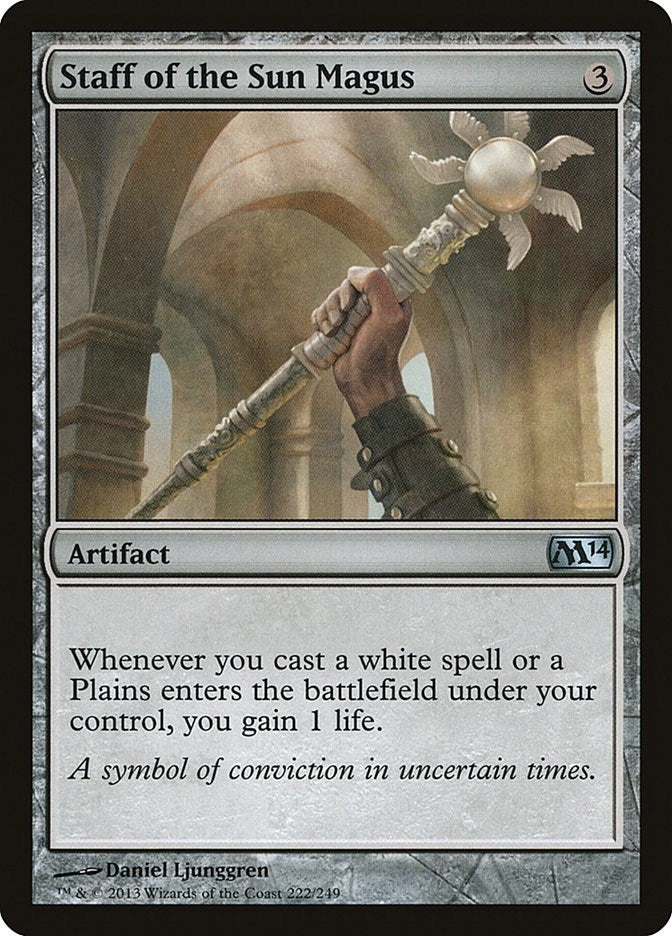 Image for Staff of the Sun Magus (Magic 2014 (M14)) (222) - Magic: The Gathering