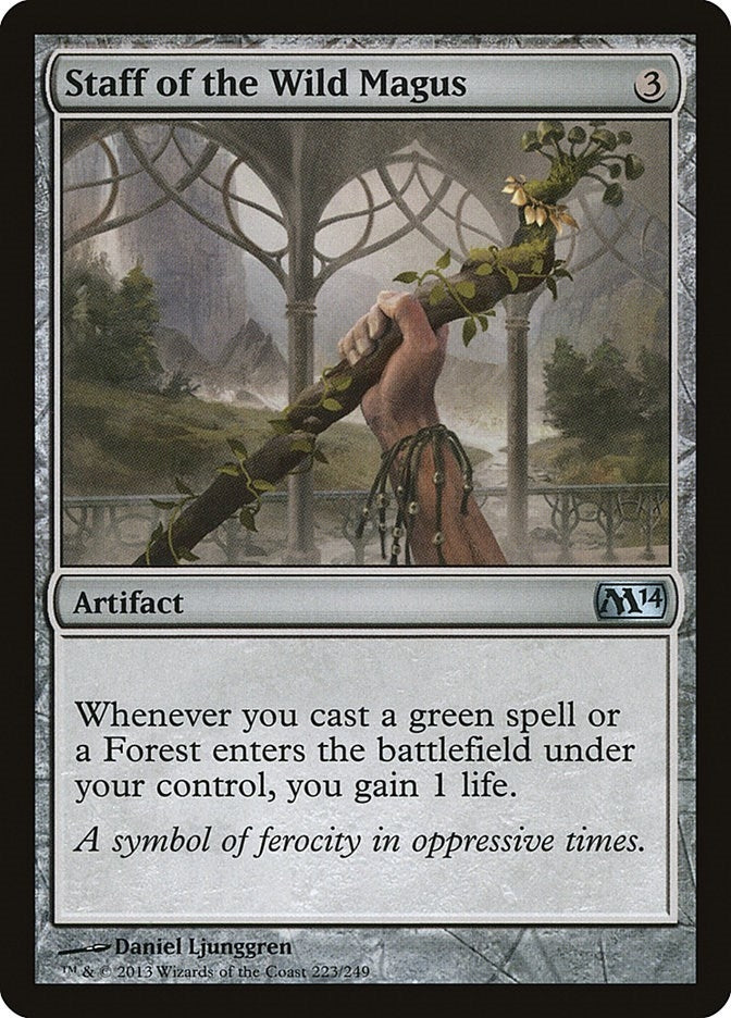 Image for Staff of the Wild Magus (Magic 2014 (M14)) (223) - Magic: The Gathering