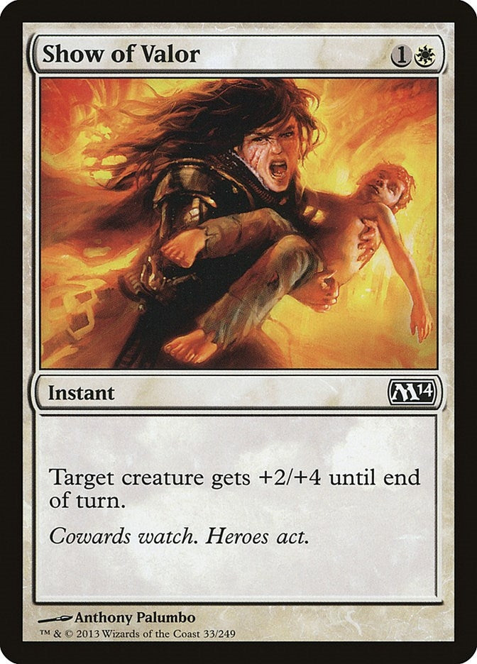 Image for Show of Valor (Magic 2014 (M14)) (33) - Magic: The Gathering