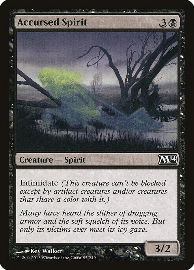 Image for Accursed Spirit (Magic 2014 (M14)) (83) - Magic: The Gathering