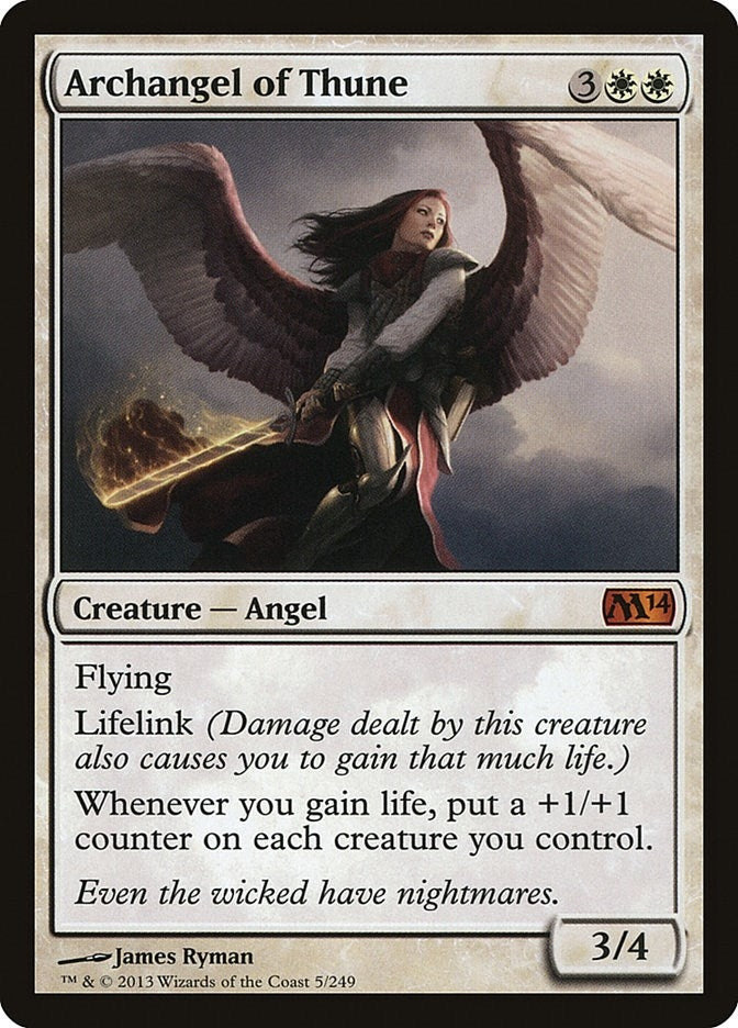 Image for Archangel of Thune (Magic 2014 (M14)) (5) - Magic: The Gathering