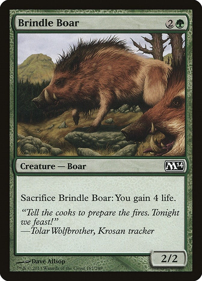 Image for Brindle Boar (Magic 2014 (M14)) (167) - Magic: The Gathering