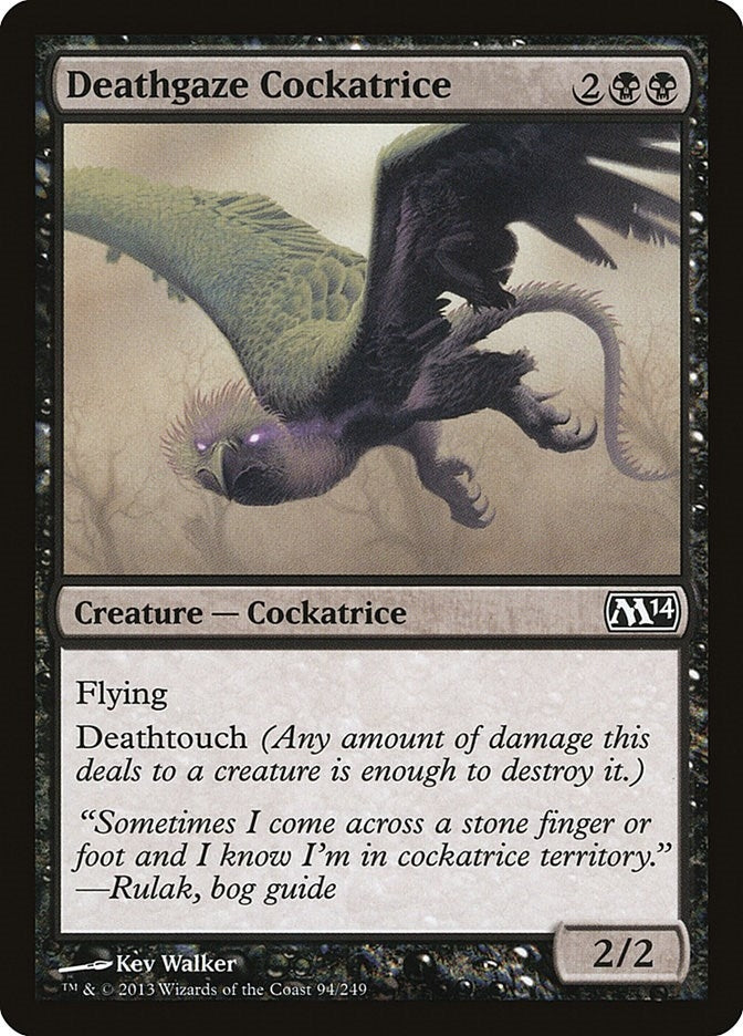 Image for Deathgaze Cockatrice (Magic 2014 (M14)) (94) - Magic: The Gathering