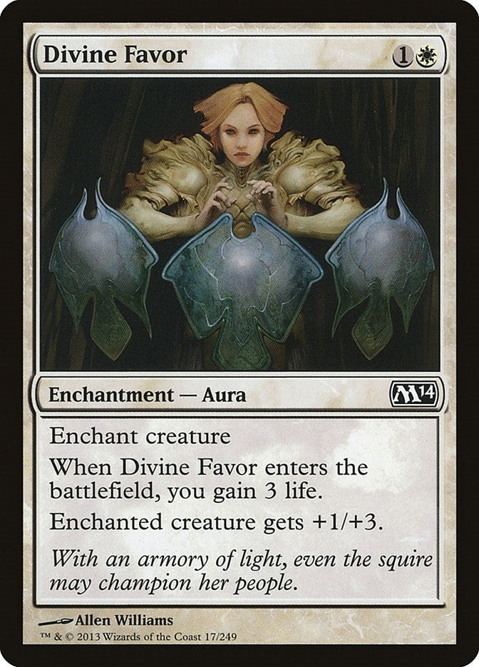 Image for Divine Favor (Magic 2014 (M14)) (17) - Magic: The Gathering