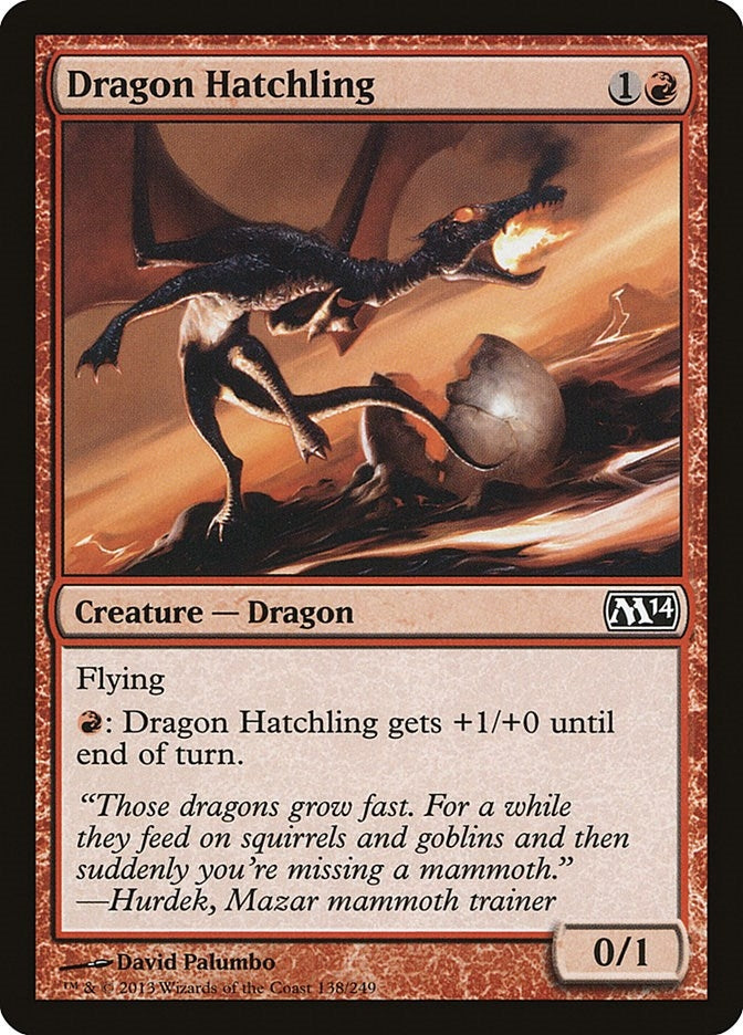 Image for Dragon Hatchling (Magic 2014 (M14)) (138) - Magic: The Gathering