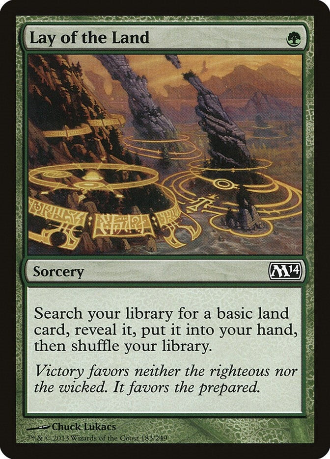 Image for Lay of the Land (Magic 2014 (M14)) (183) - Magic: The Gathering