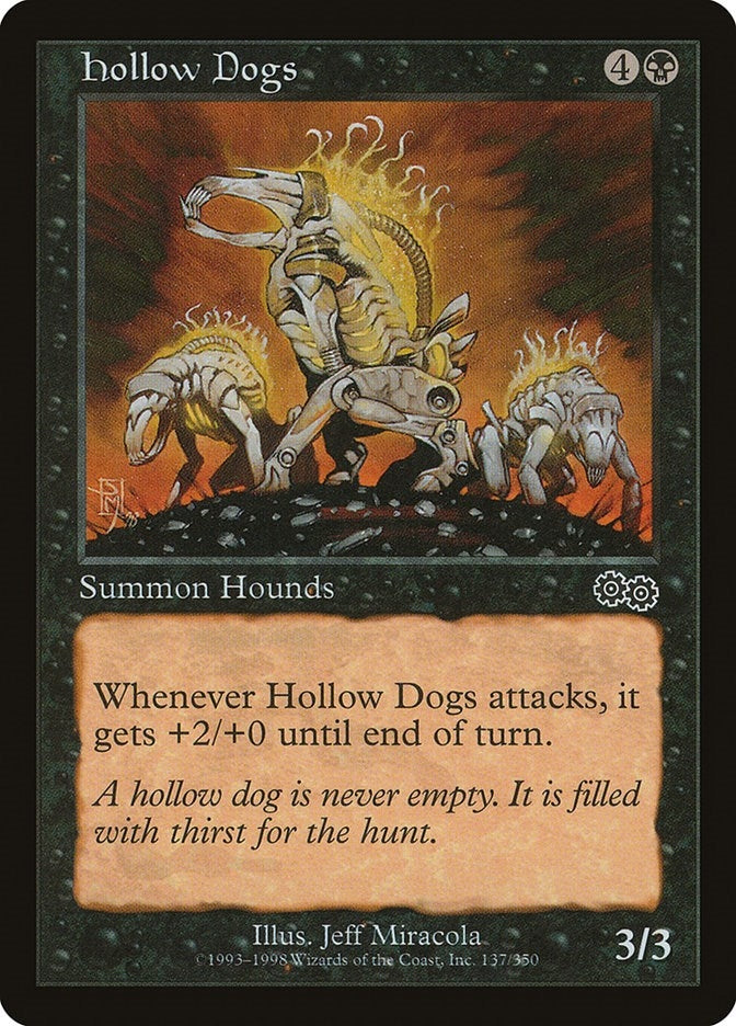 Image for Hollow Dogs (Urza's Saga) (137) - Magic: The Gathering