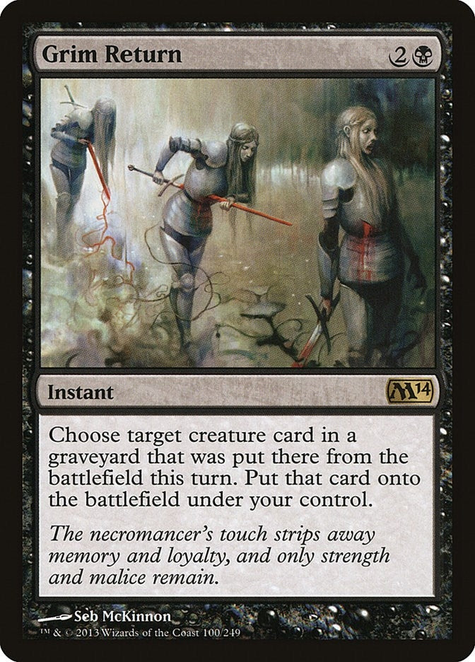 Image for Grim Return (Magic 2014 (M14)) (100) - Magic: The Gathering
