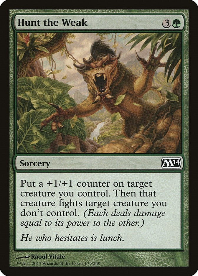 Image for Hunt the Weak (Magic 2014 (M14)) (179) - Magic: The Gathering