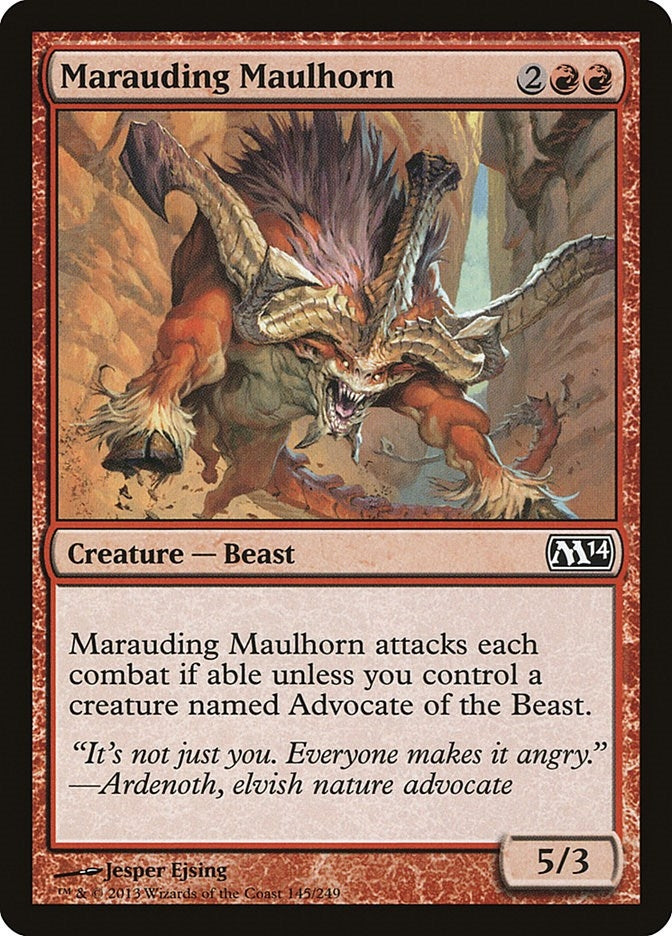 Image for Marauding Maulhorn (Magic 2014 (M14)) (145) - Magic: The Gathering