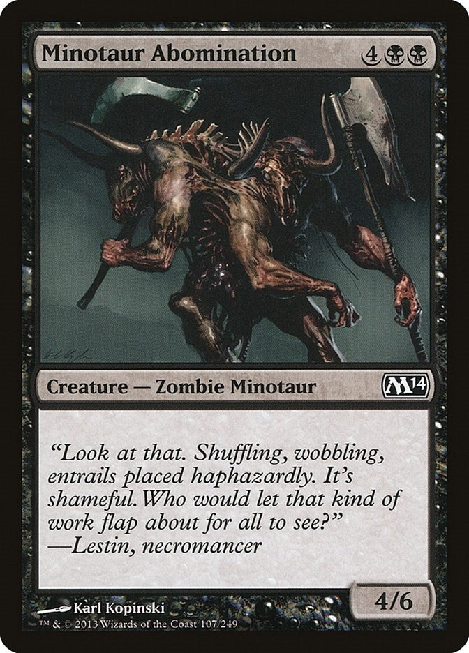 Image for Minotaur Abomination (Magic 2014 (M14)) (107) - Magic: The Gathering
