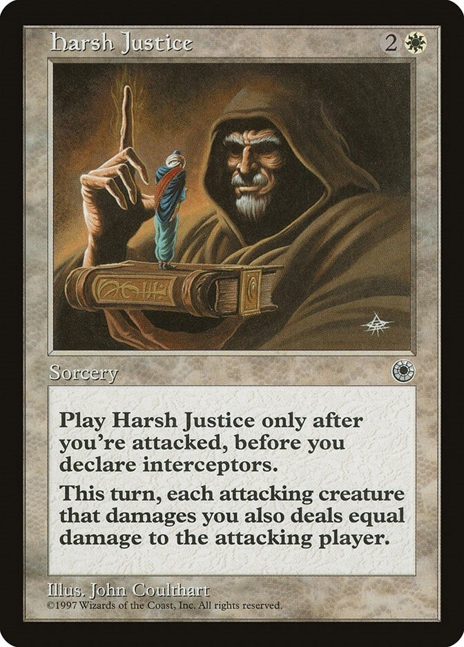 Image for Harsh Justice (Portal) - Magic: The Gathering
