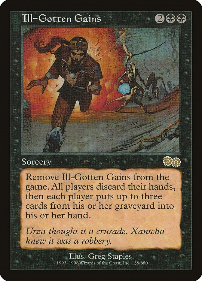 Image for Ill-Gotten Gains (Urza's Saga) (138) - Magic: The Gathering
