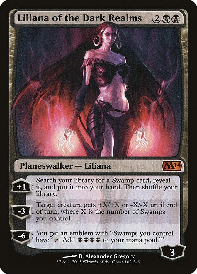 Image for Liliana of the Dark Realms (Magic 2014 (M14)) (102) - Magic: The Gathering