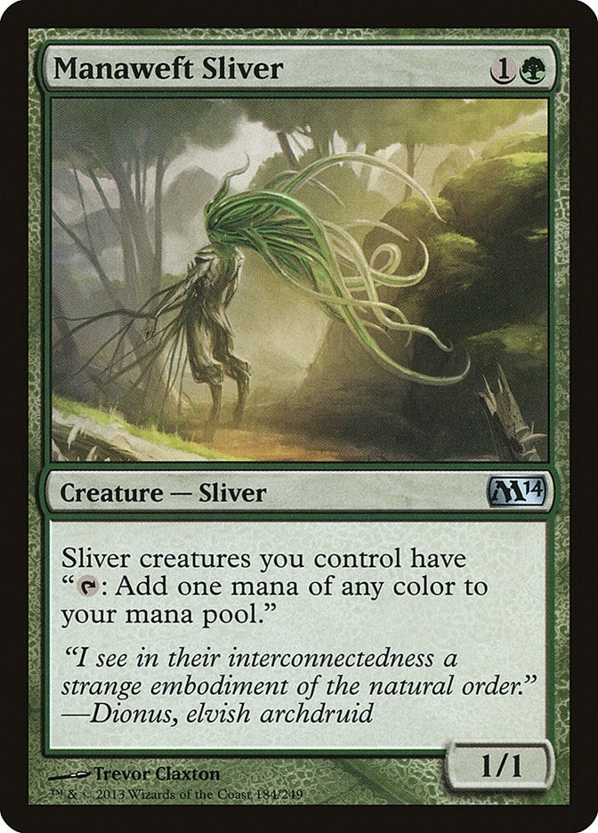 Image for Manaweft Sliver (Magic 2014 (M14)) (184) - Magic: The Gathering
